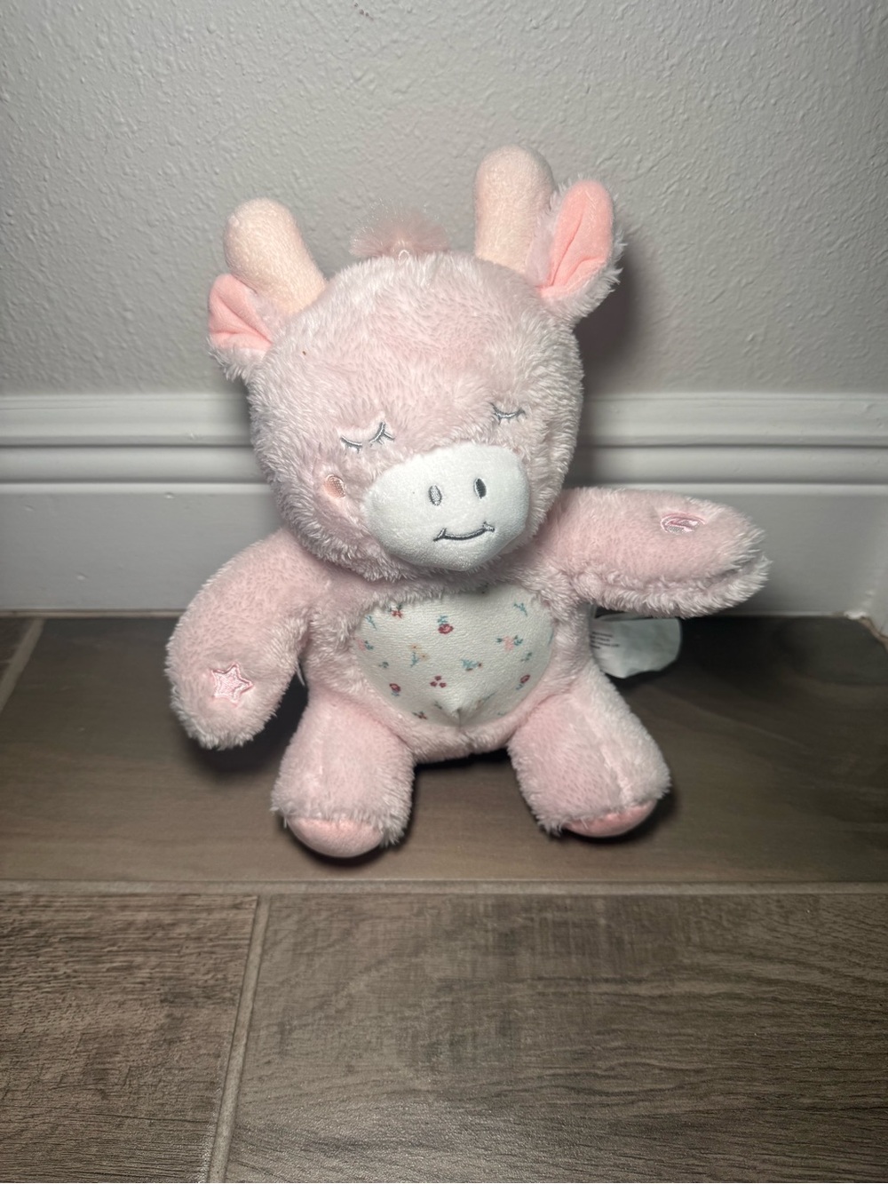 DreamGro Giraffe Baby Color Changing Light & Lullaby Soother Music Tummy Glows